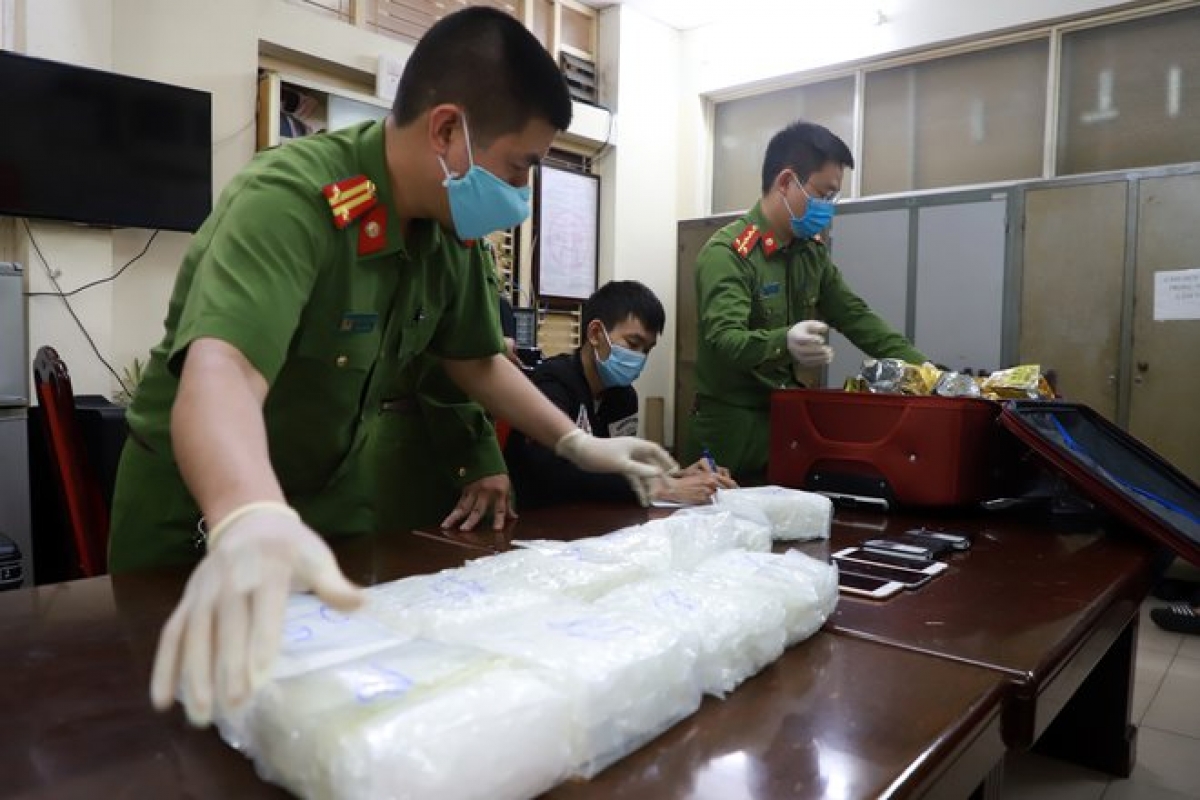 Hàng chục kg ma túy đá thu giữ trong vụ án