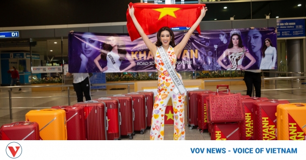 Khanh Van departs for Miss Universe 2021 pageant in US