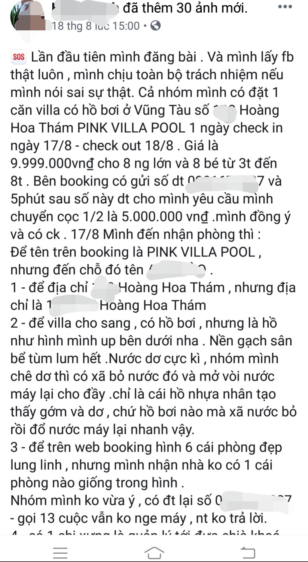 Vũng Tàu kiểm tra villa bị khách tố 10 triệu đồng/đêm nhưng giống phòng trọ - Ảnh 1.