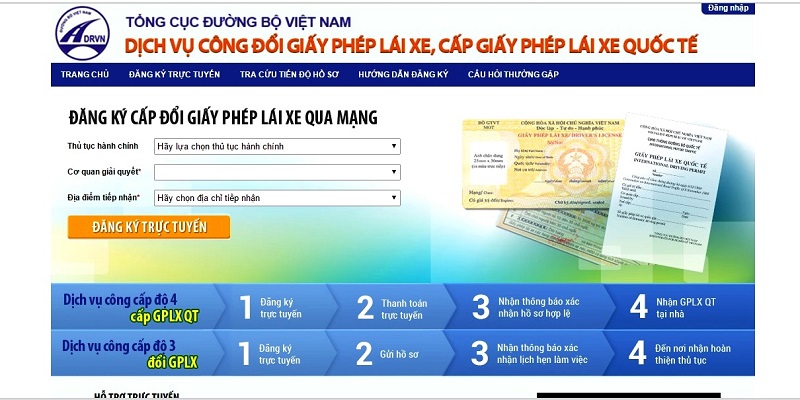 Cách đăng ký đổi GPLX quốc tế qua mạng trong 10 phút - ảnh 2