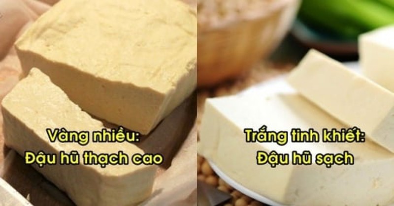 Nhìn 1 điểm biết ngay đậu phụ sạch hay bị tẩm thạch cao