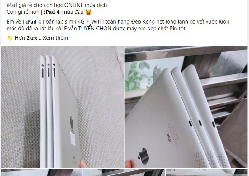 Thiet bi day hoc online: Laptop, Ipad doi gia... mua cu sao chuan?