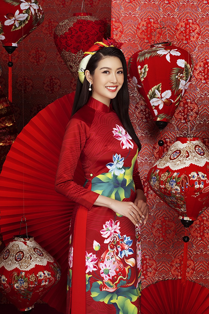 Dàn người đẹp Hoa hậu Hoàn vũ rạng ngời trong bộ ảnh Tết - ảnh 6