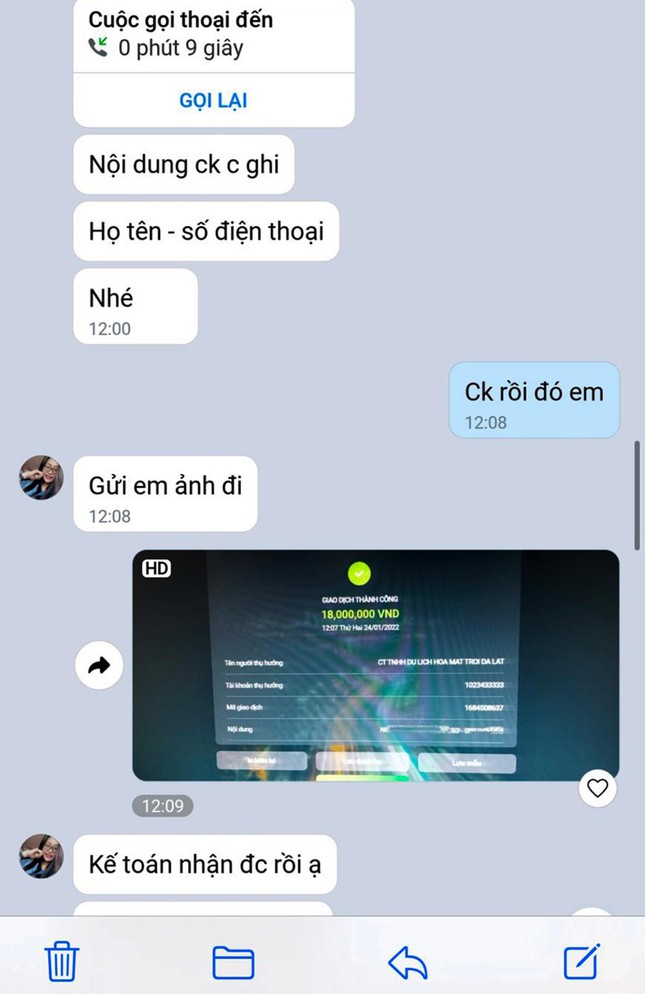 Nhiều thủ đoạn lừa đảo, chiếm đoạt tiền đặt cọc thuê khách sạn ở Đà Lạt ảnh 3