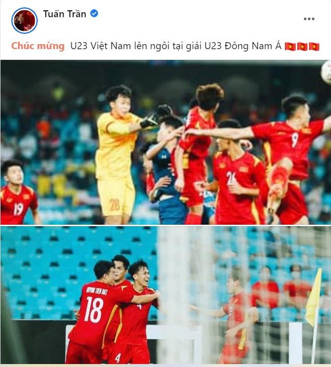 Sao Việt vỡ òa trước chiến thắng lịch sử của U23 Việt Nam ảnh 8