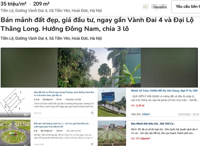 Nhà đất 'ăn theo' quy hoạch đường Vành đai 4 'nhảy múa' dù vắng bóng nhà đầu tư ảnh 1