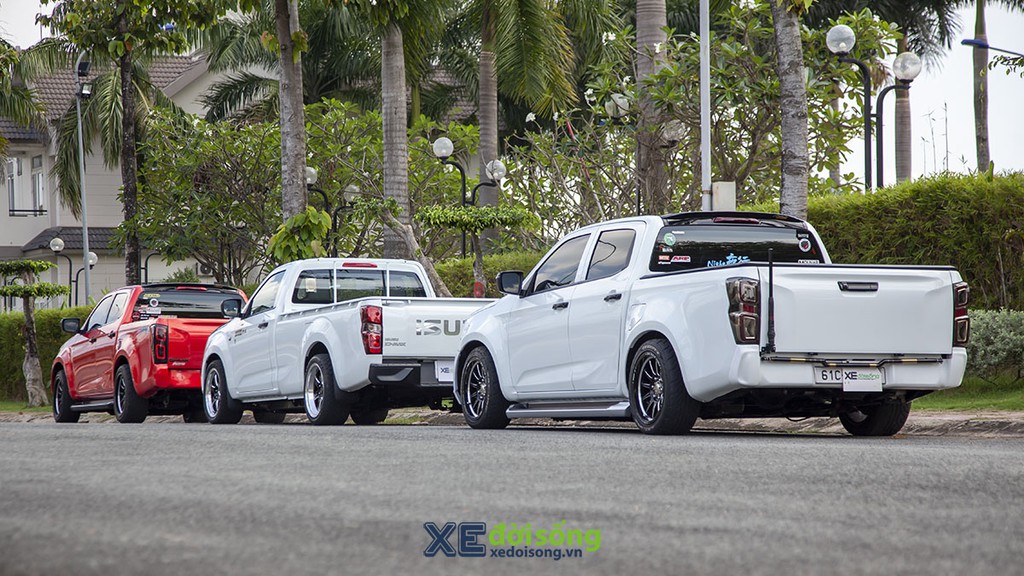 Trào lưu chơi bán tải Isuzu D-MAX độ low-rider hạ gầm thấp như sedan tại Bình Dương ảnh 8