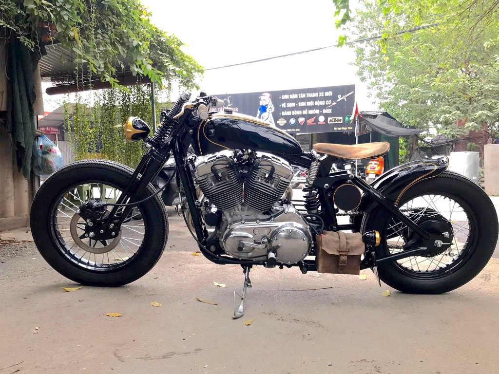 Người Hà Nội độ Harley Sportster 883 phong cách Nhật, đậm chất hoài cổ nhưng vẫn đầy “chất chơi“ ảnh 2