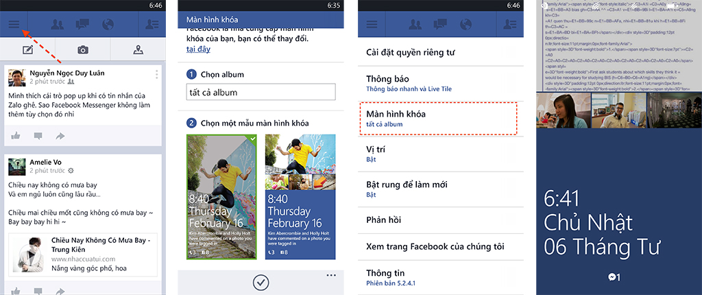 Thủ thuật sử dụng Facebook trên Windows Phone