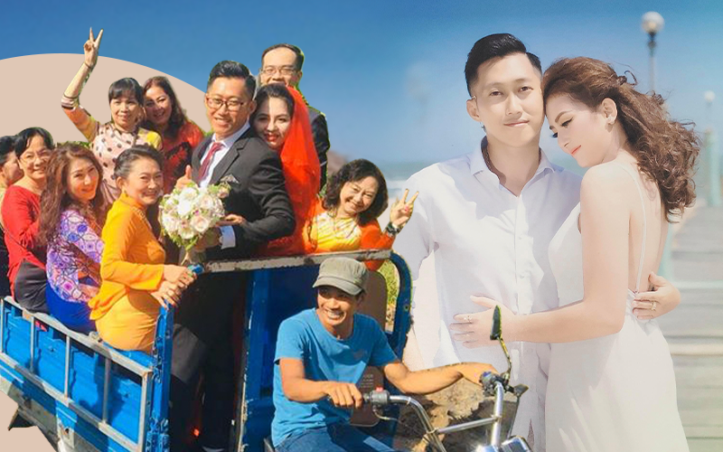 Màn "đánh nhanh thắng nhanh" của cặp đôi mới gặp 3 lần đã quyết cưới và màn rước dâu" khổ đến khó tả", phải nhờ đến xe chở hàng - Ảnh 1. Màn "đánh nhanh thắng nhanh" của cặp đôi mới gặp 3 lần đã quyết cưới và màn rước dâu" khổ đến khó tả", phải nhờ đến xe chở hàng - Ảnh 1.