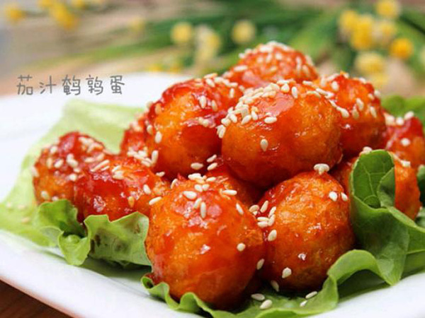 Cách làm trứng cút sốt cà chua