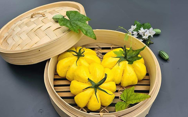 Cách làm bánh bao bí đỏ thơm lừng cho con