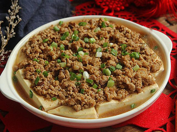 Đậu phụ hấp thịt băm vừa ngon lại rất đậm đà