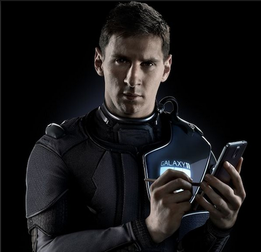 Messi cũng vừa tham gia vào nhóm Galaxy 11 của Samsung.