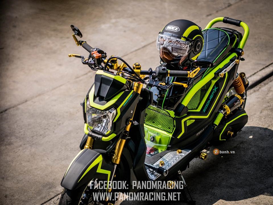 Honda Zoomer-X độ sành điệu với phong cách Black Lemon - ảnh 2