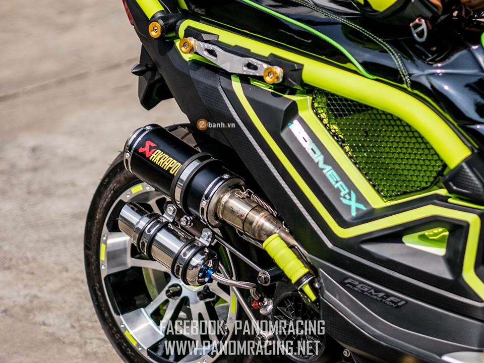 Honda Zoomer-X độ sành điệu với phong cách Black Lemon - ảnh 7