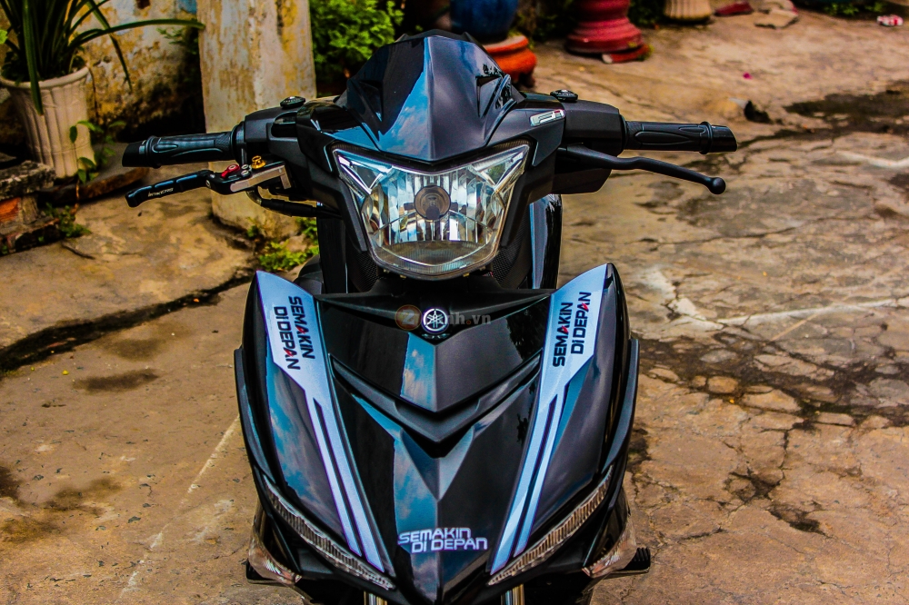 Exciter 150 bánh căm độ phong cách Movistar đen cực ngầu - ảnh 2