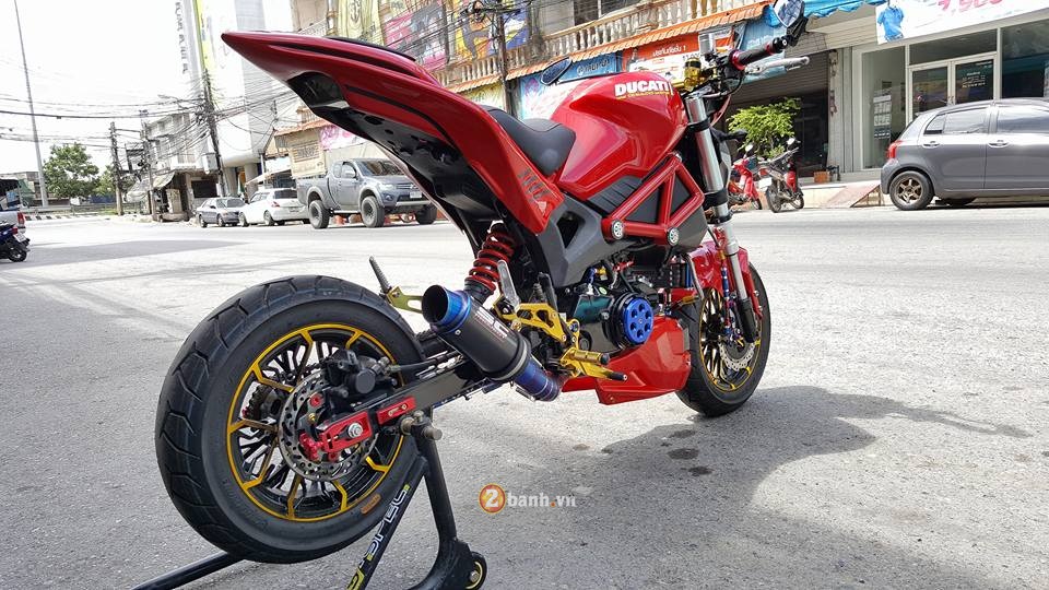Ấn tượng cùng chiếc Ducati Monster phiên bản minibike - ảnh 1
