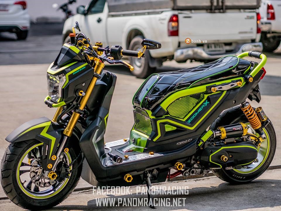 Honda Zoomer-X độ sành điệu với phong cách Black Lemon - ảnh 8
