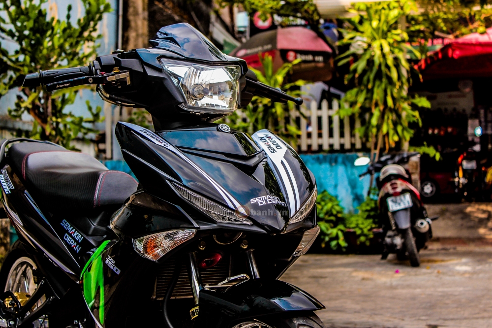 Exciter 150 bánh căm độ phong cách Movistar đen cực ngầu - ảnh 1