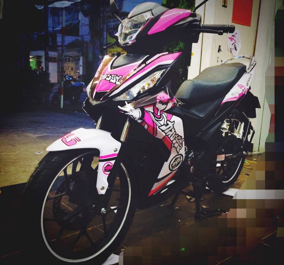 Màu hồng nữ tính lên tem cùng Winner 150 của cô giáo dạy Văn - ảnh 3