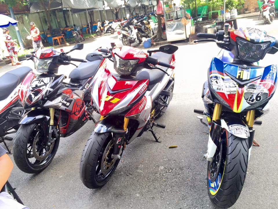 Tam ca Exciter 150 khoe