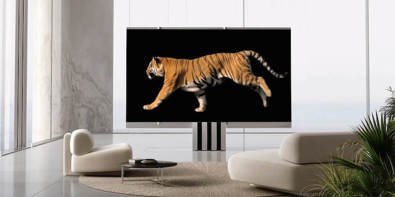 Cận cảnh siêu TV có thể gập nhiều lần như một chiếc quạt xếp khổng lồ - Ảnh 4.