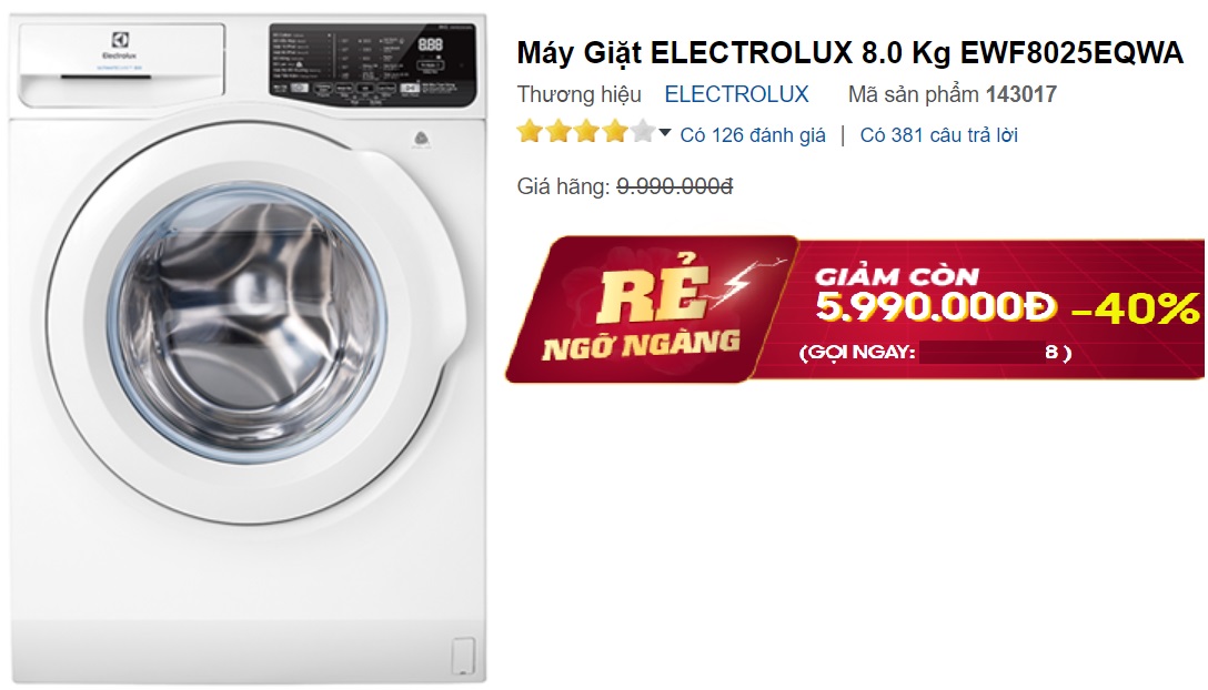 Máy giặt lồng ngang giảm giá không phanh đầu hè, có mẫu chỉ 5,3 triệu đồng - Ảnh 2.