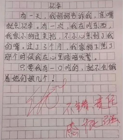 Parents are excited because of their son's pregnancy essay, the teacher praises: So wonderful!  - Photo 3.