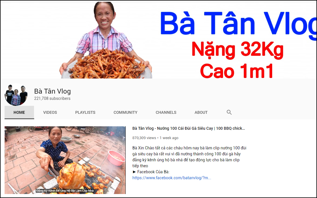 Nông dân làm YouTube: Lại thêm cụ bà đạt 200.000 sub chỉ sau 1 tuần, ra là nhờ lý do dễ đoán này