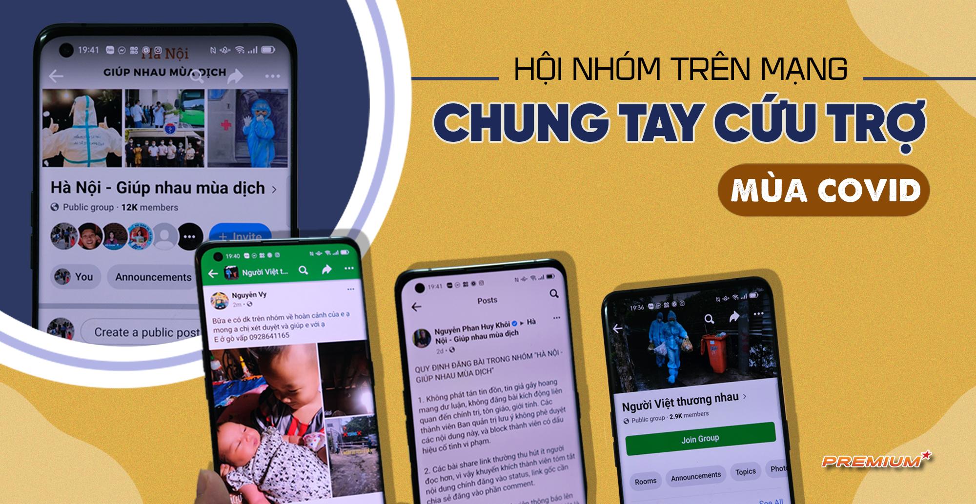 Hội nhóm trên mạng chung tay cứu trợ mùa Covid
