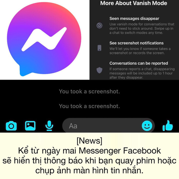 Thực hư thông tin Facebook Messenger sẽ gửi thông báo khi ai đó chụp lại màn hình tin nhắn Ảnh 1