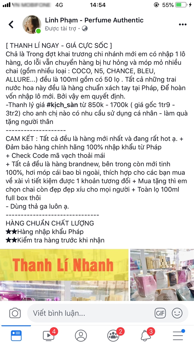 Gia bi huy nhan hang de ban hang dom