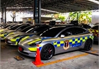 Dàn xe điện Tesla giá gần 70 tỷ đồng của cảnh sát Thái Lan gây sốt