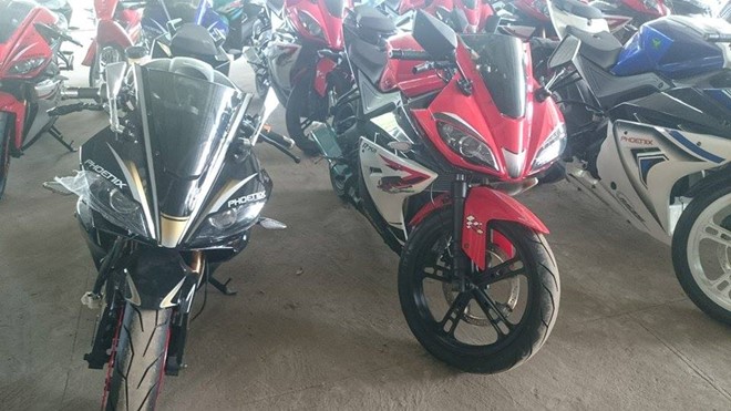 Cận cảnh lô xe mô tô TQ dập số khung số máy... bằng tay ở VN - ảnh 4