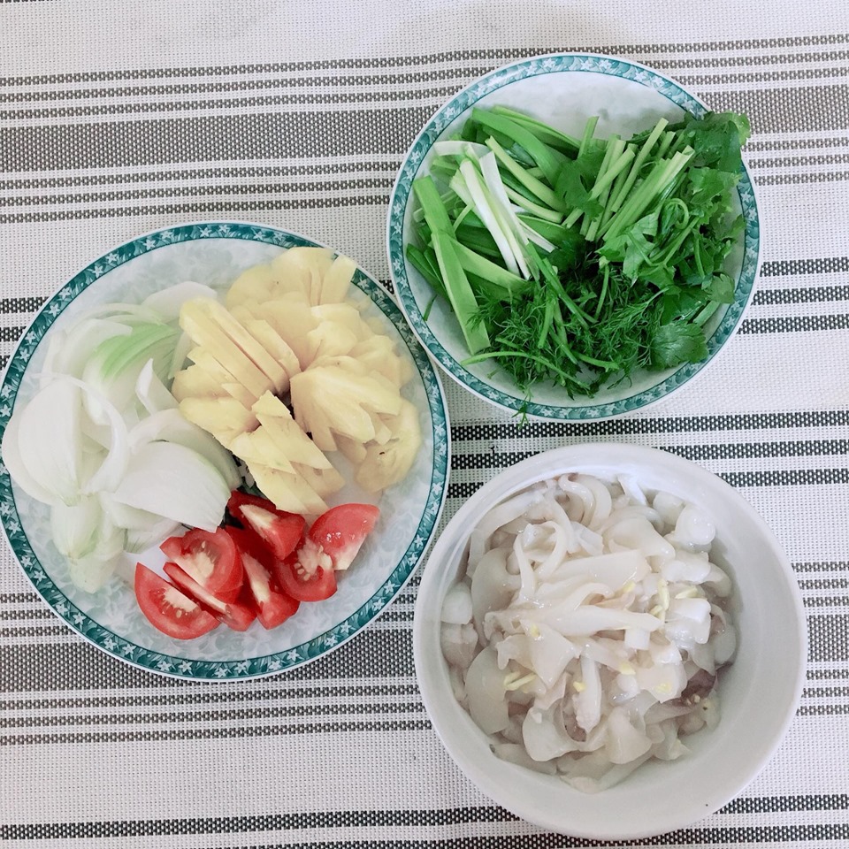 cach che bien mon muc trang tinh nhu tuyet, vua gion vua ngot hinh anh 1