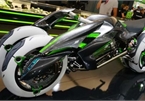 Ngắm siêu mô tô điện 3 bánh Kawasaki như đến từ tương lai