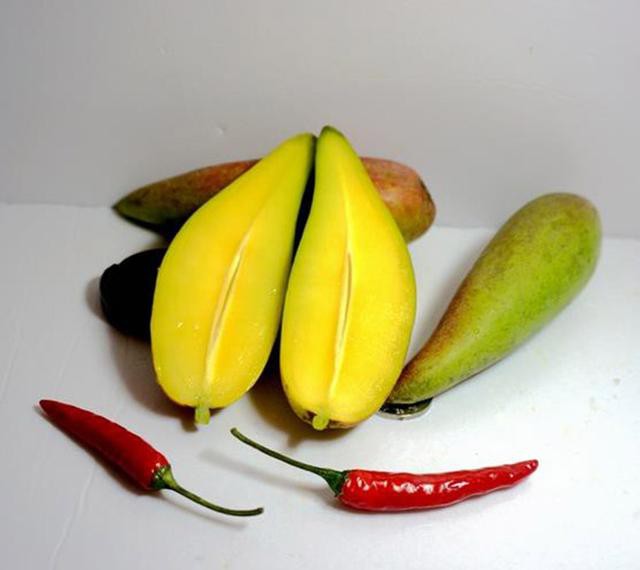 tan muc qua xoai nhin xa ngo trai ot, hat nho nhu que tam gay