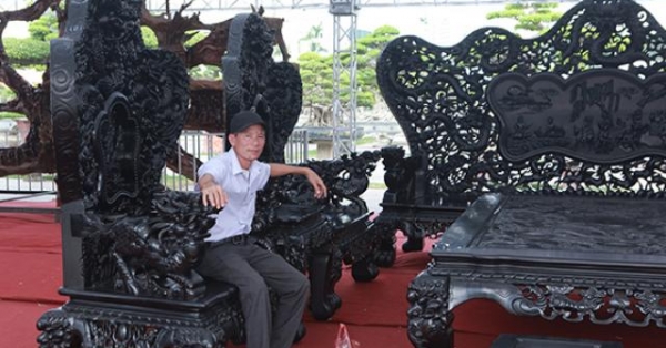 Đại gia Thanh Hóa sở hữu bộ siêu bàn ghế 27 tỷ có 1 không 2