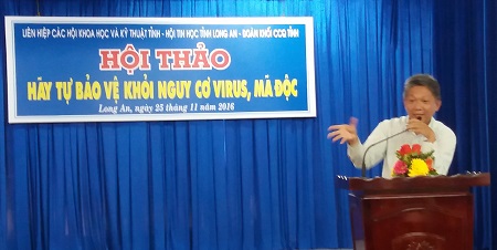 Ông Bùi Nguyên Khởi, chủ tich Hội Tin học tỉnh.jpg