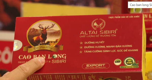 Sản phẩm bảo vệ sức khoẻ Cao ban long Sibiri, Đại cốt đan quảng cáo gây hiểu nhầm như thuốc chữa bệnh