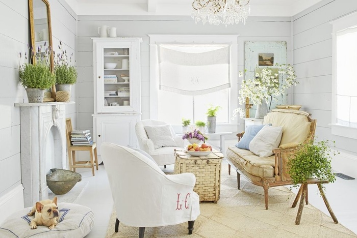 10 ý tưởng thiết kế phòng khách tông trắng cực đẹp ai cũng thích mê