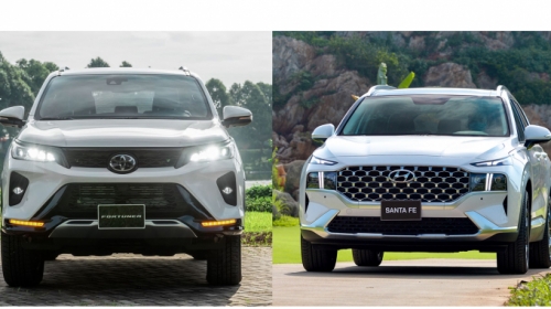 SO SÁNH FORTUNER VÀ SANTA FE KHÁC BIỆT VỀ PHONG CÁCH VÀ TÍNH NĂNG