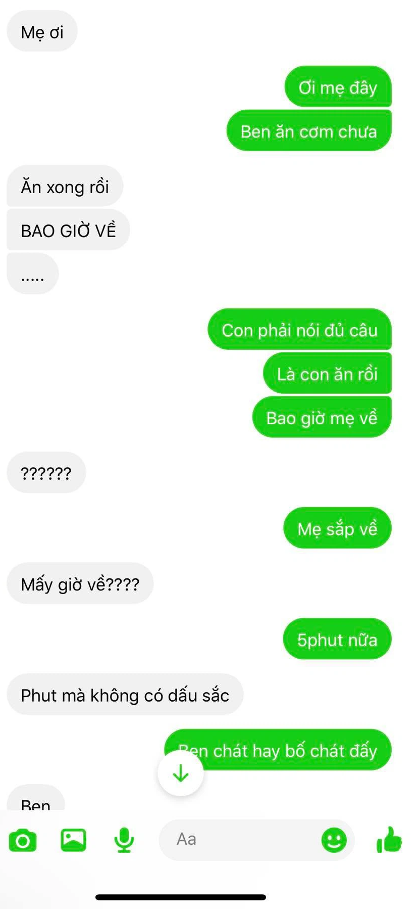 Phì cười với loạt tin nhắn đầu tiên giữa con cái và bố mẹ: Đám nhóc loay hoay không biết bấm chữ, ngỡ ngàng trước từng từ viết tắt - Ảnh 4.