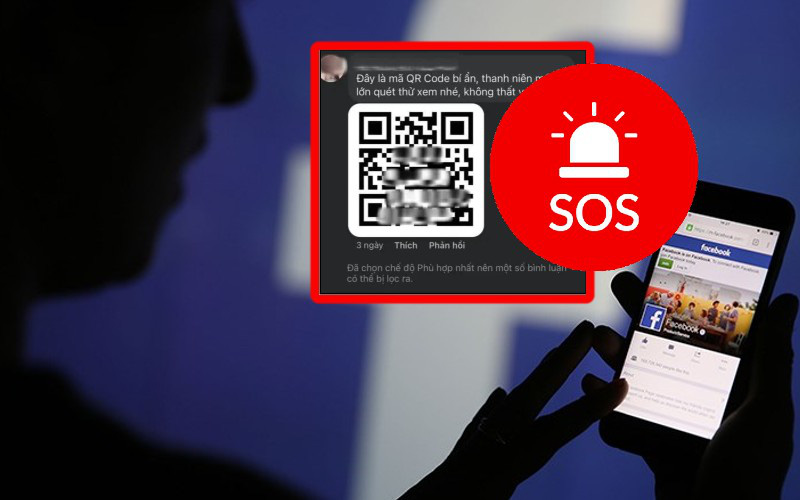 Facebook tràn ngập bình luận spam QR Code để 