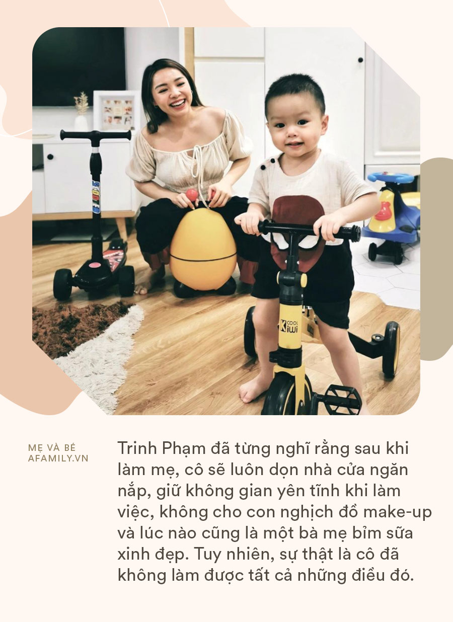 Hot mom Trinh Phạm than thở 4 sự thật trần trụi sau khi có con, mẹ nào đọc xong cũng thấy 
