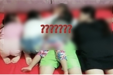 Bức ảnh bố và 3 con gái nằm ngủ gây tranh cãi vì 1 chi tiết, người mẹ ngay lập tức tách phòng
