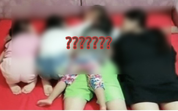 Bức ảnh bố và 3 con gái nằm ngủ gây tranh cãi vì 1 chi tiết, người mẹ ngay lập tức tách phòng