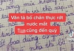 Bài văn tả bố chân thực đến từng cm, phụ huynh đọc xong xấu hổ đến... rớt nước mắt