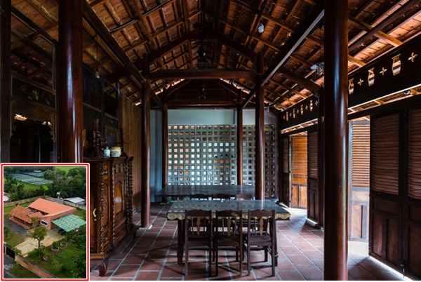 Chán nhà tầng, vợ chồng Việt xây nhà 2.000m2 như nhà